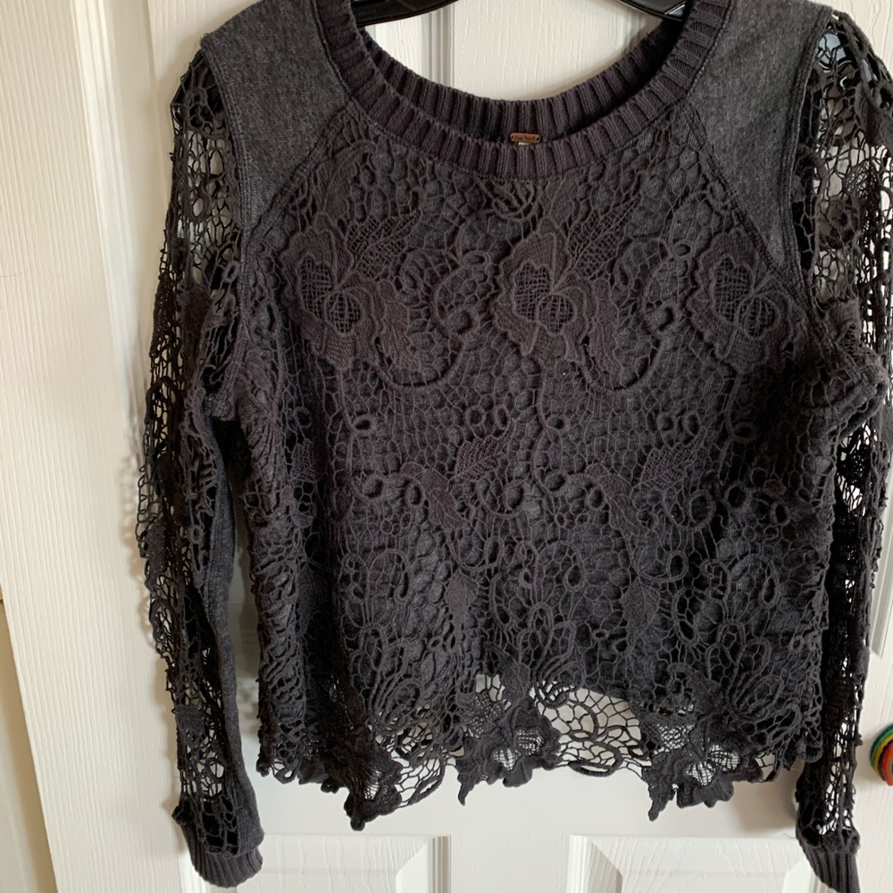 Free People Lace Top